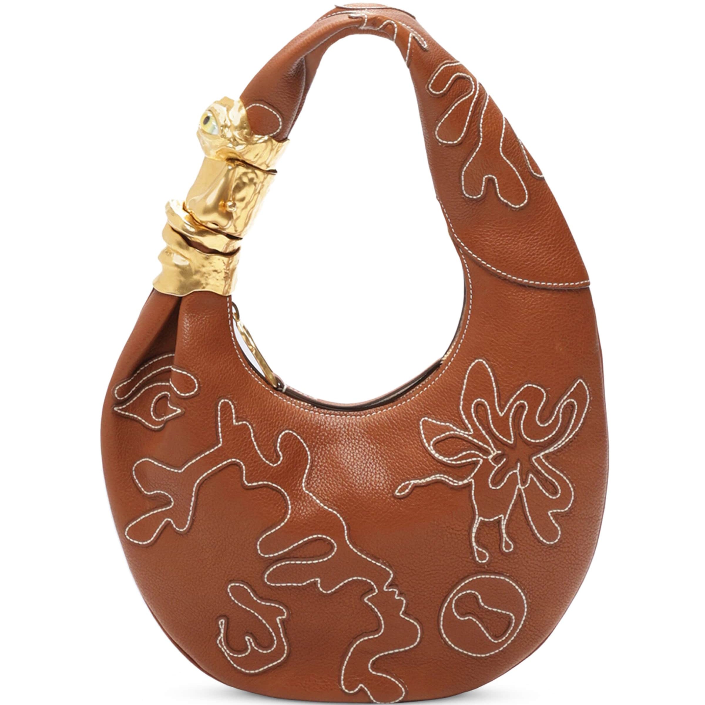 Small Leather Soufflé Shoulder Bag