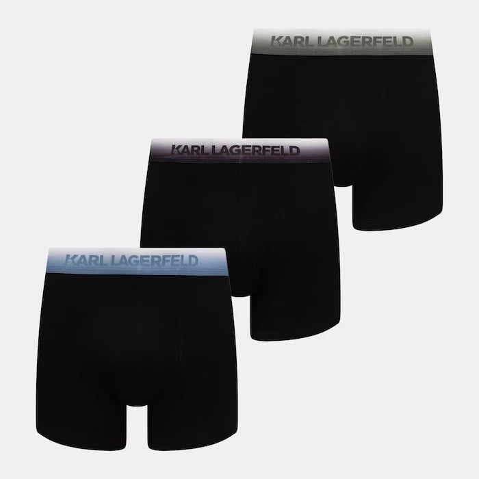 Karl Lagerfeld erkek pamuk ve elastanlı dar boxer 3'lü