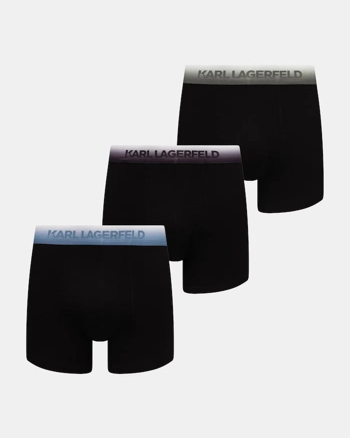 Karl Lagerfeld erkek pamuk ve elastanlı dar boxer 3'lü