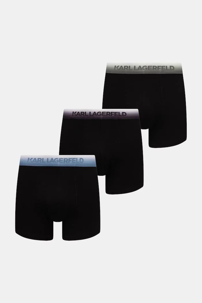 Karl Lagerfeld erkek pamuk ve elastanlı dar boxer 3'lü