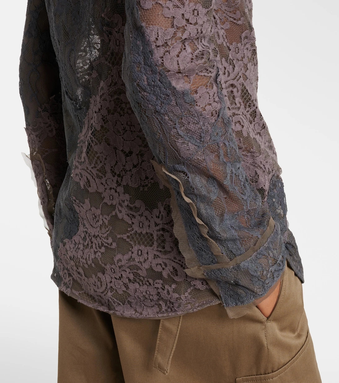 Acne Studios - Cotton-blend lace shirt