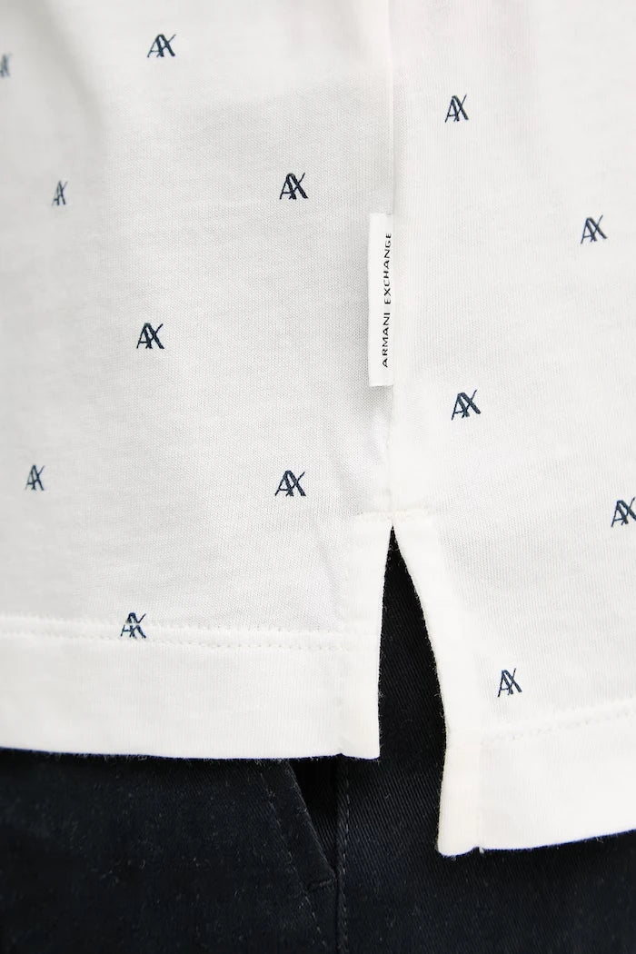 Armani Exchange тениска с яка мъжка от памук