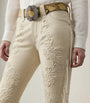 White Annabeth Leather Trousers