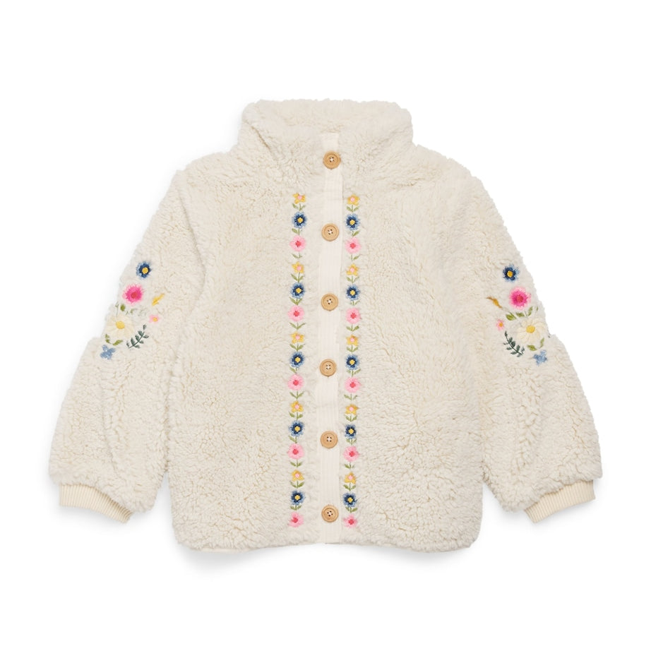 Sherpa Embroidered Rosinna Coat (4-12 Years)