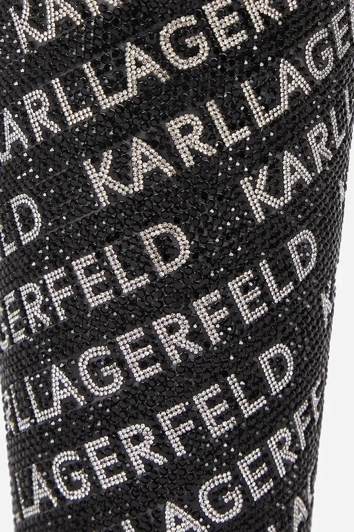 Karl Lagerfeld taşlı pipetli bardak