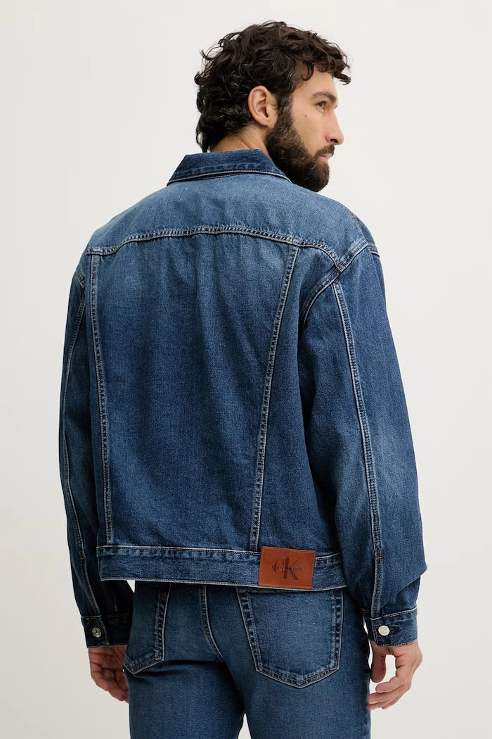 Calvin Klein Jeans pamuklu erkek kot ceket