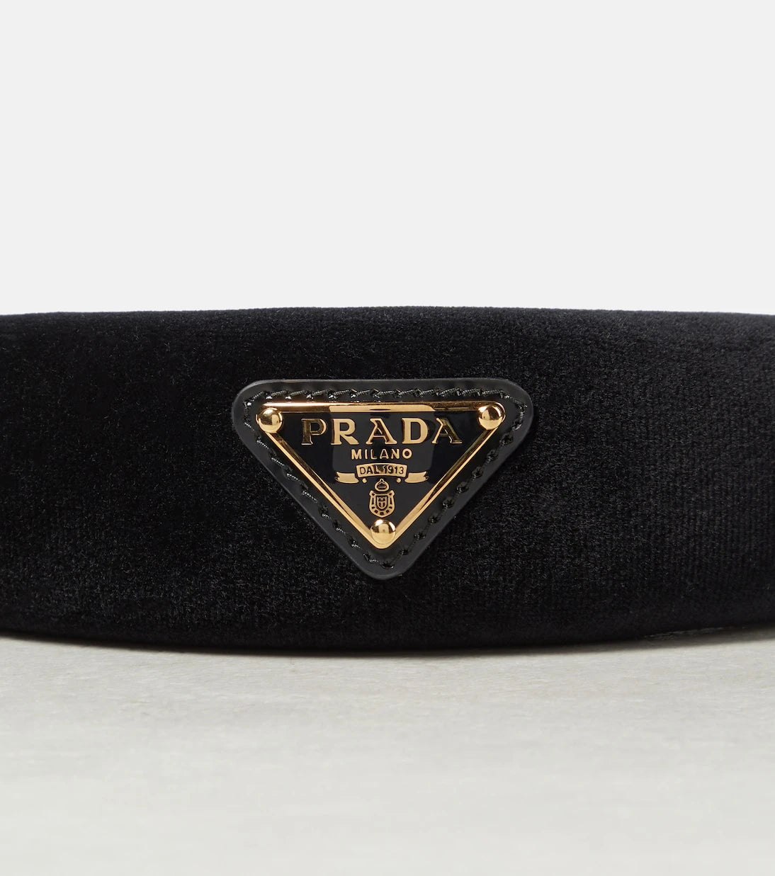 Prada - Logo velvet headband