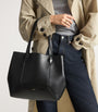 Jimmy Choo Black Diamond Medium Leather Tote Bag