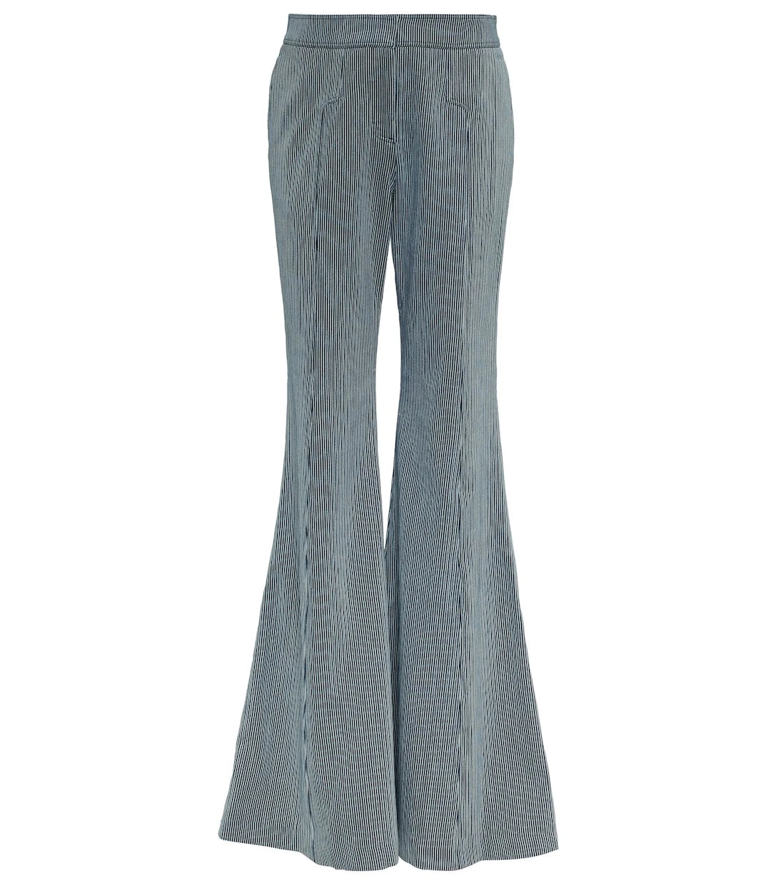 Gabriela Hearst - Vita striped high-rise flared pants