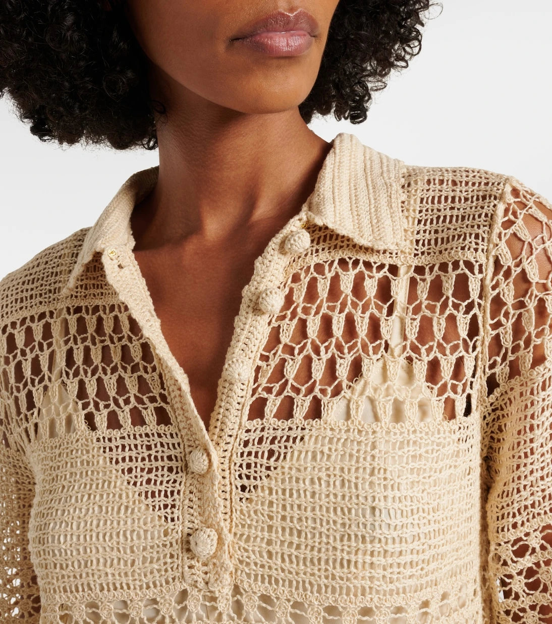 Zimmermann - Wanderlust crochet cotton-blend midi dress