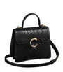 Cartier Black Small Leather Panthère De Cartier Top-Handle Bag