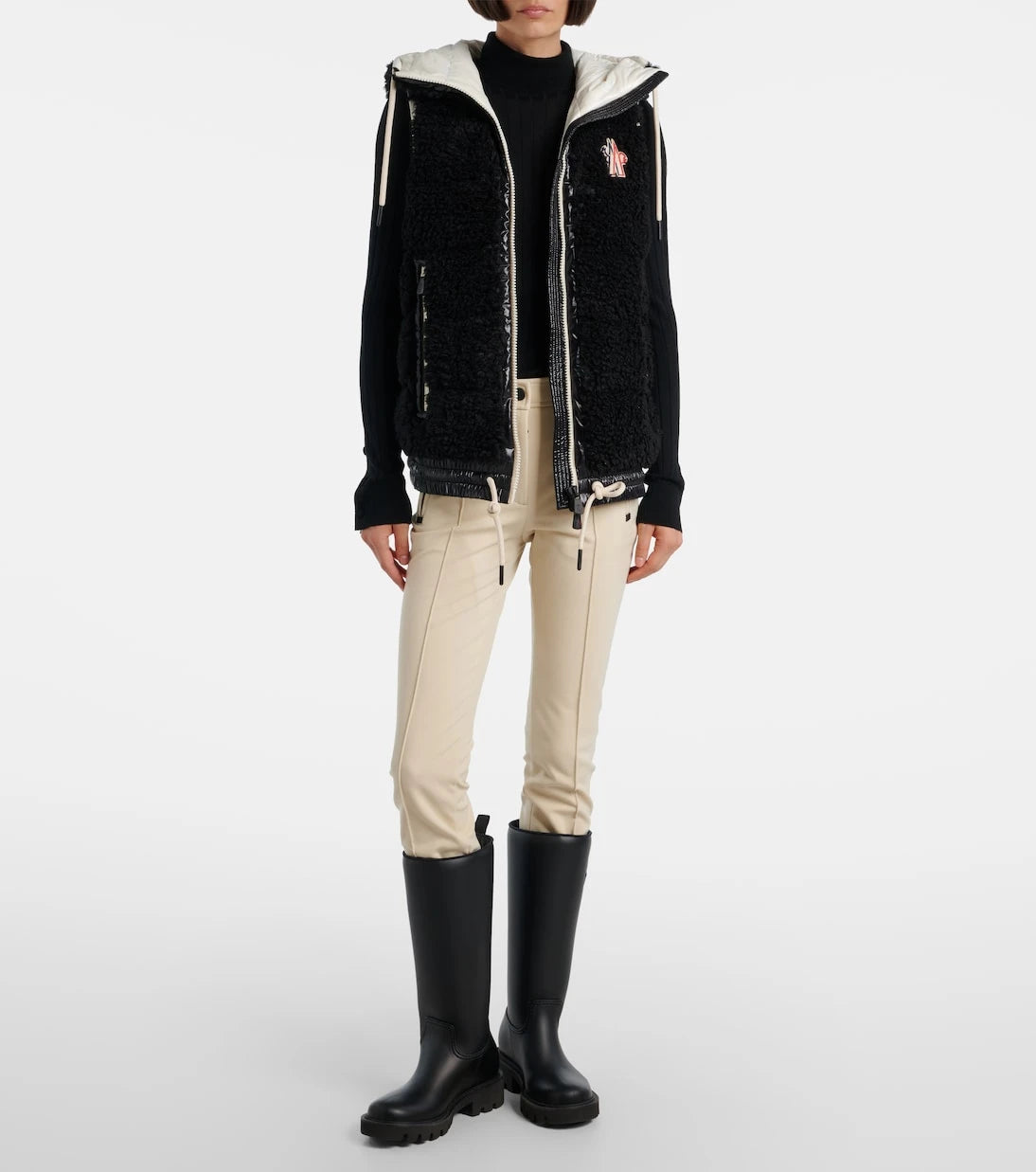 Moncler Grenoble - Yüksek belli kayak pantolonu