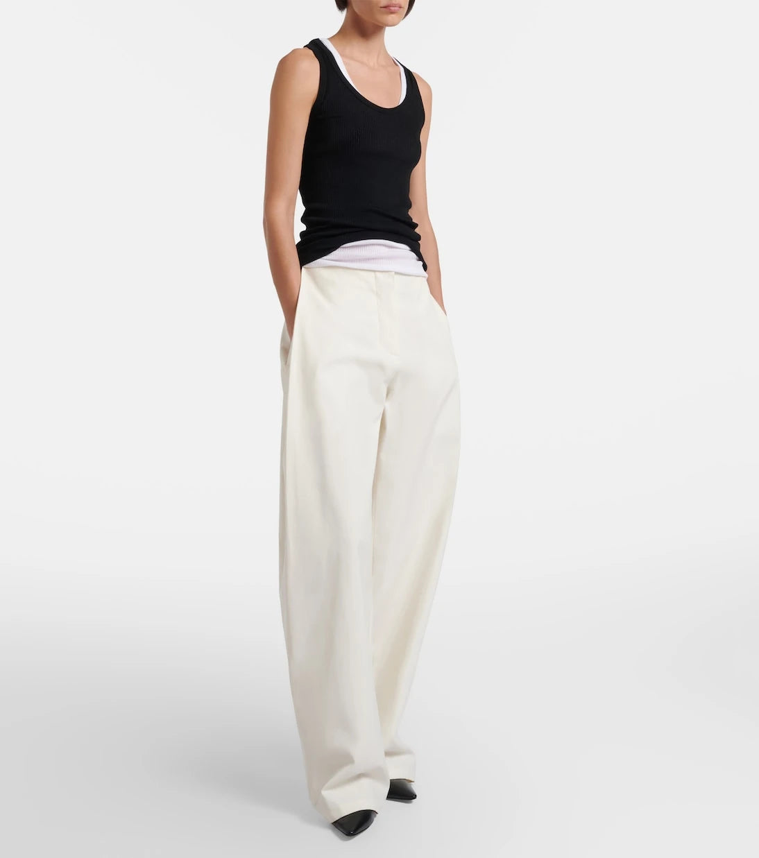 The Row - Cendrea ribbed-knit cotton tank top