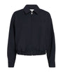 Claudie Pierlot Blue Wool-Blend Bomber Jacket