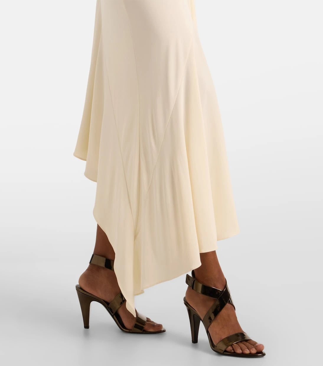 Alaïa - فستان ميدي جيرسيه غير متماثل