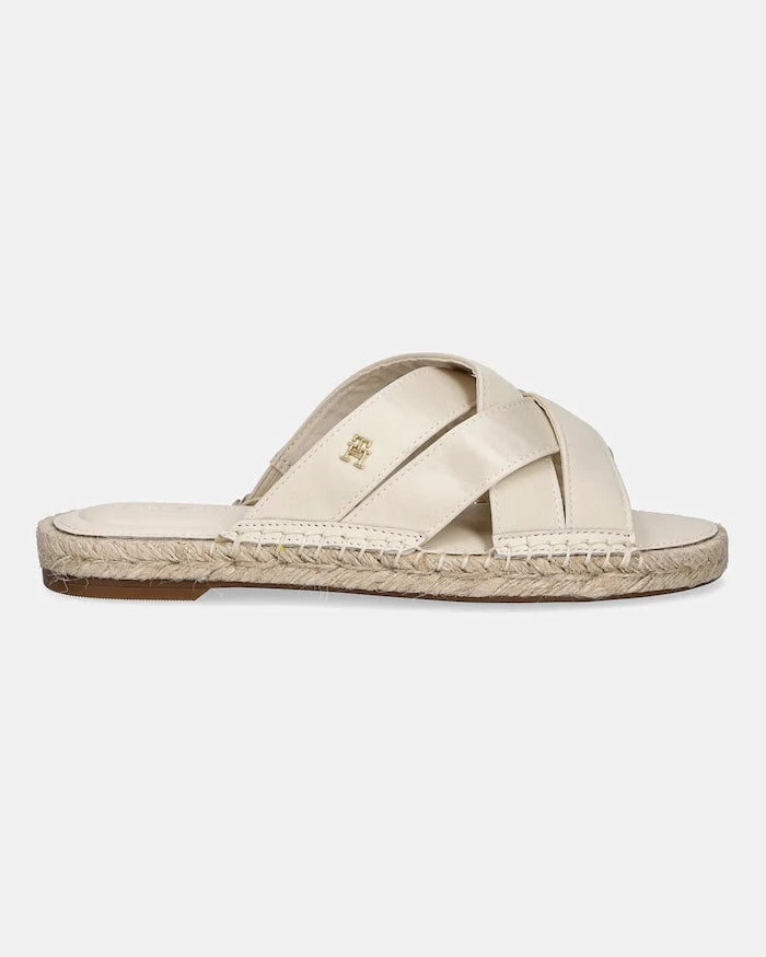 Tommy Hilfiger SATIN ESPADRILLE MULE Terlik