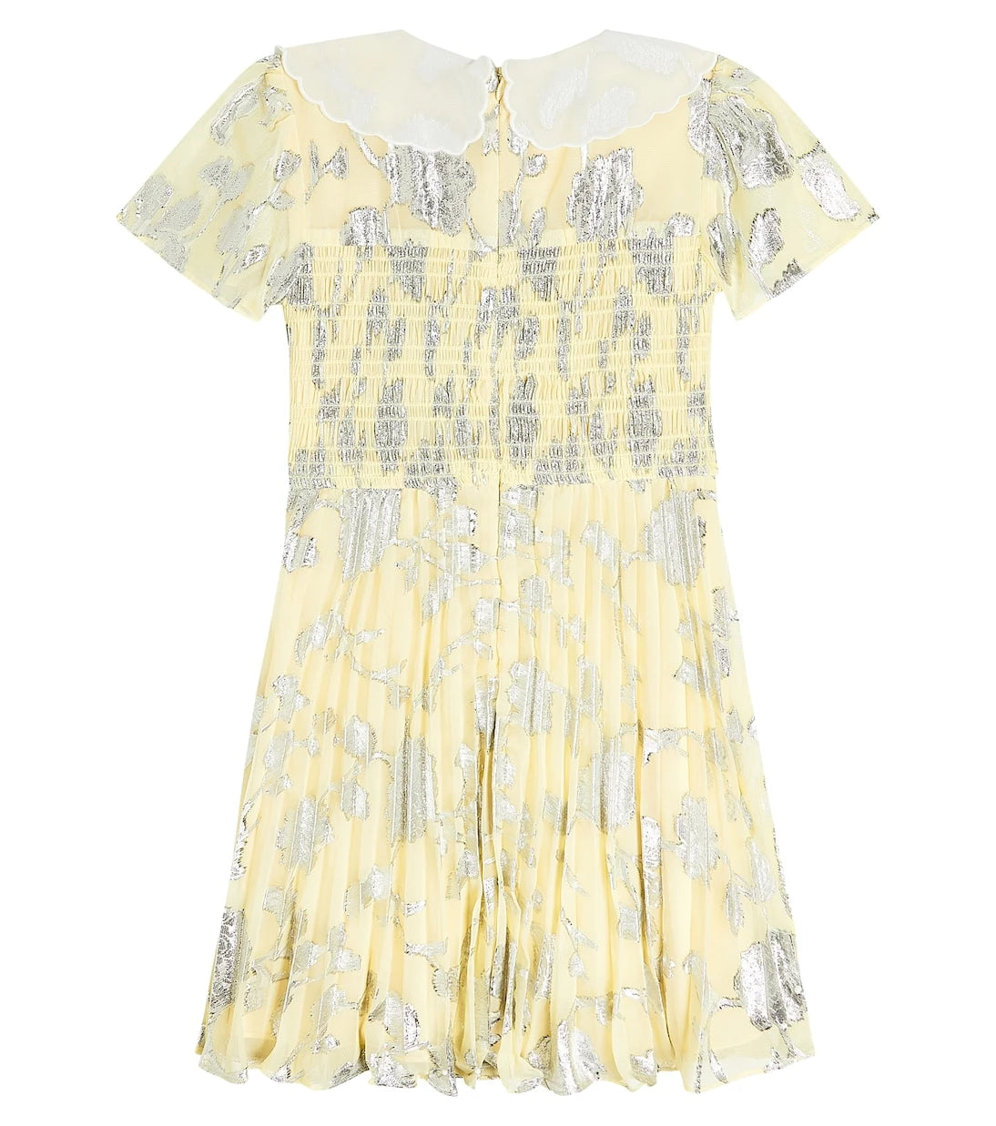 Self-Portrait Kids - Metallic jaquard chiffon dress