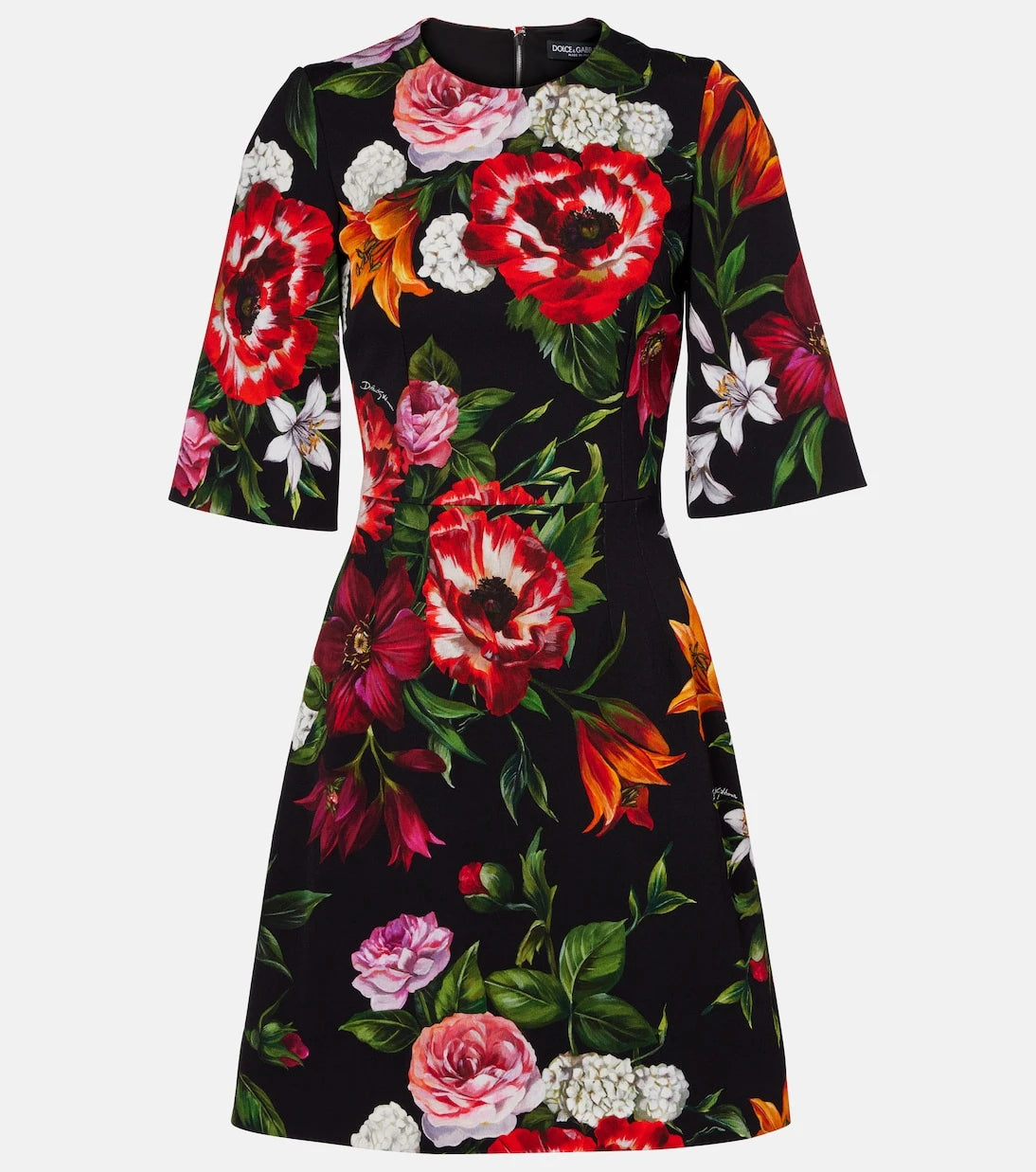 Dolce&Gabbana - فستان قصير بنقشة الزهور