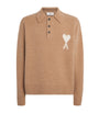Alpaca-Blend Ami de Coeur Polo Sweater