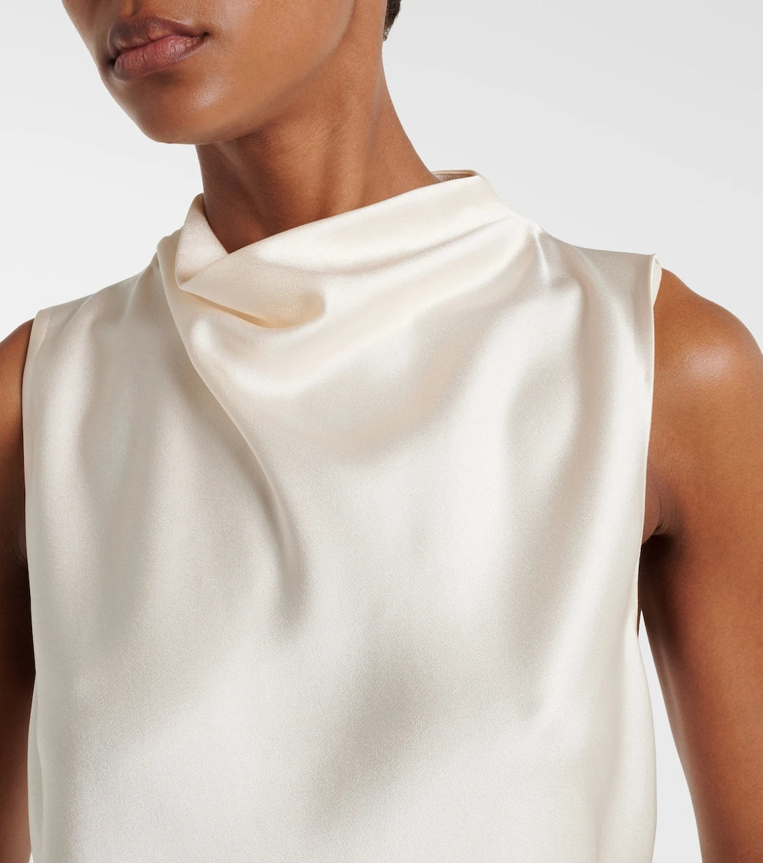 Vince - Cropped satin top