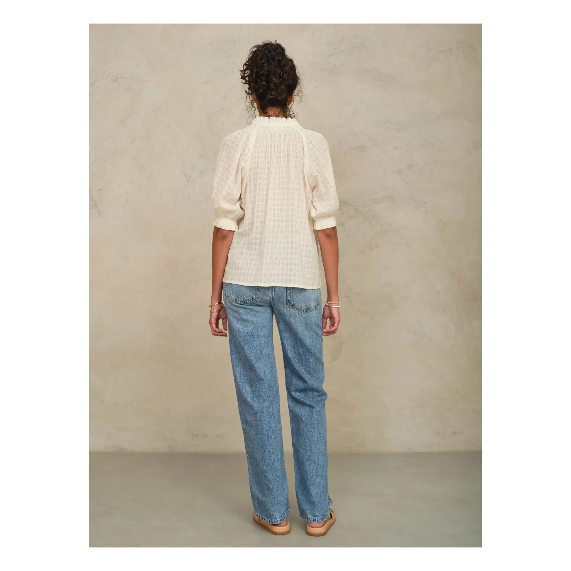 M.A.B.E. - Etta Cotton blouse | Ecru