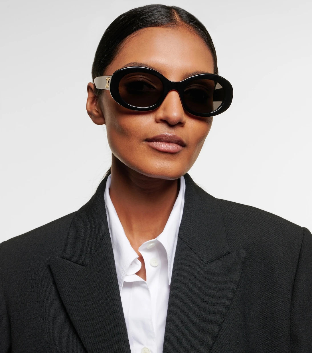 Celine Eyewear - Triomphe 01 oval sunglasses