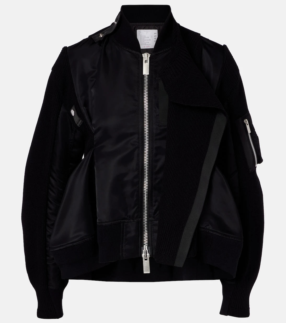 Sacai - Paneled blouson jacket