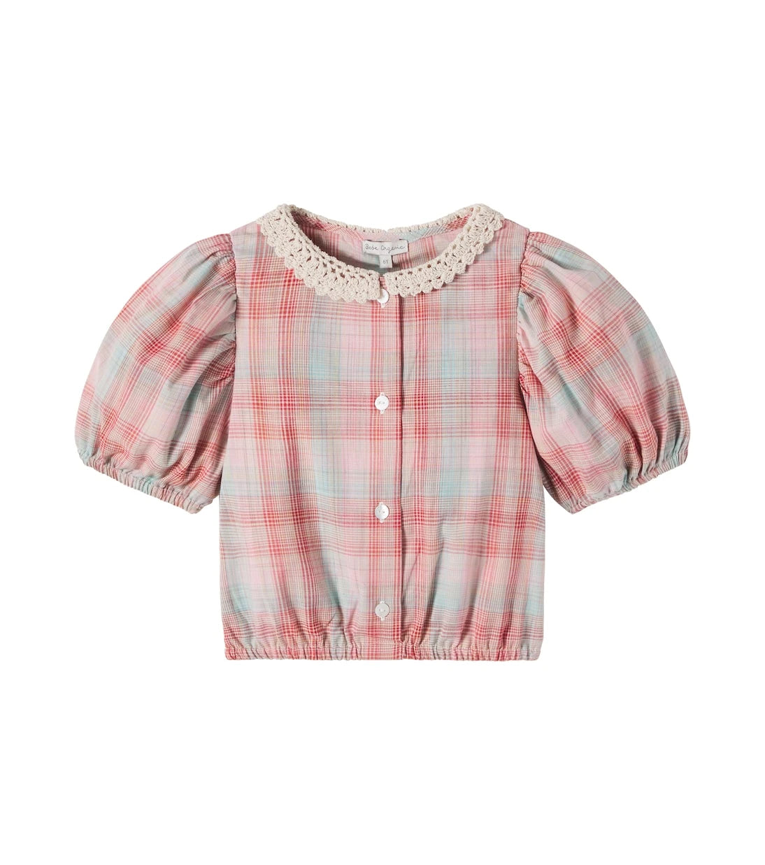 Bebe Organic - بلوزة نيكول قطنية كاروهات