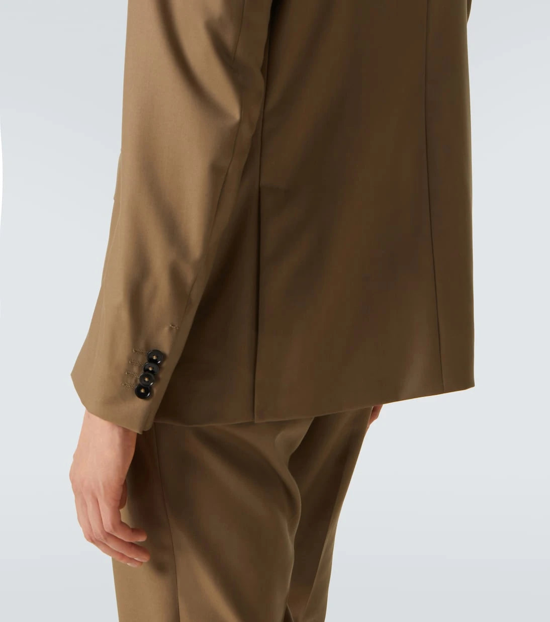 Zegna - Double-breasted wool twill suit