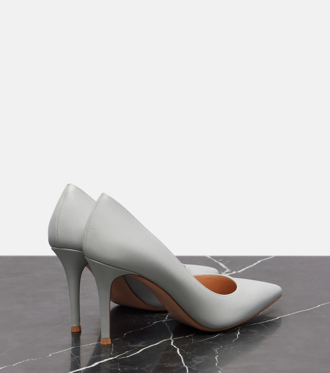 Gianvito Rossi - حذاء جيانفيتو 85 الجلدي بكعب عالٍ