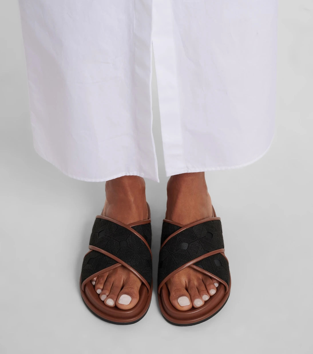 Max Mara - Peonie embroidered slides