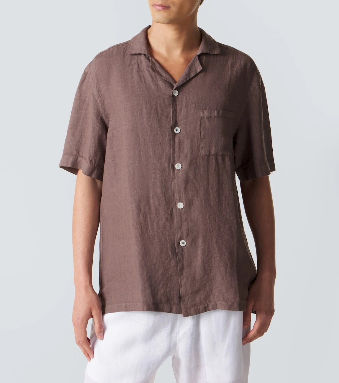 Fedeli - Linen bowling shirt
