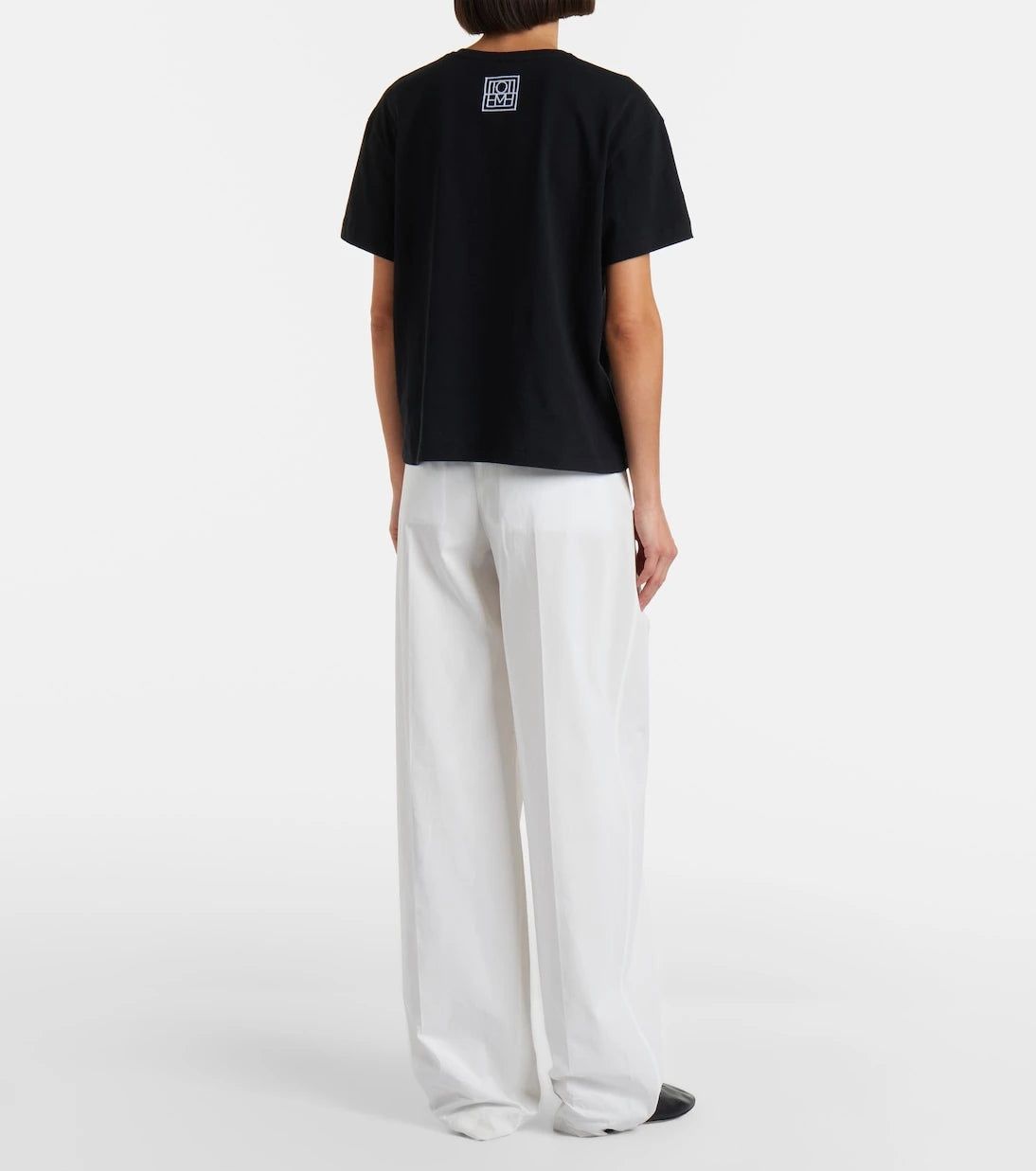 Toteme - Pleated cotton wide-leg pants