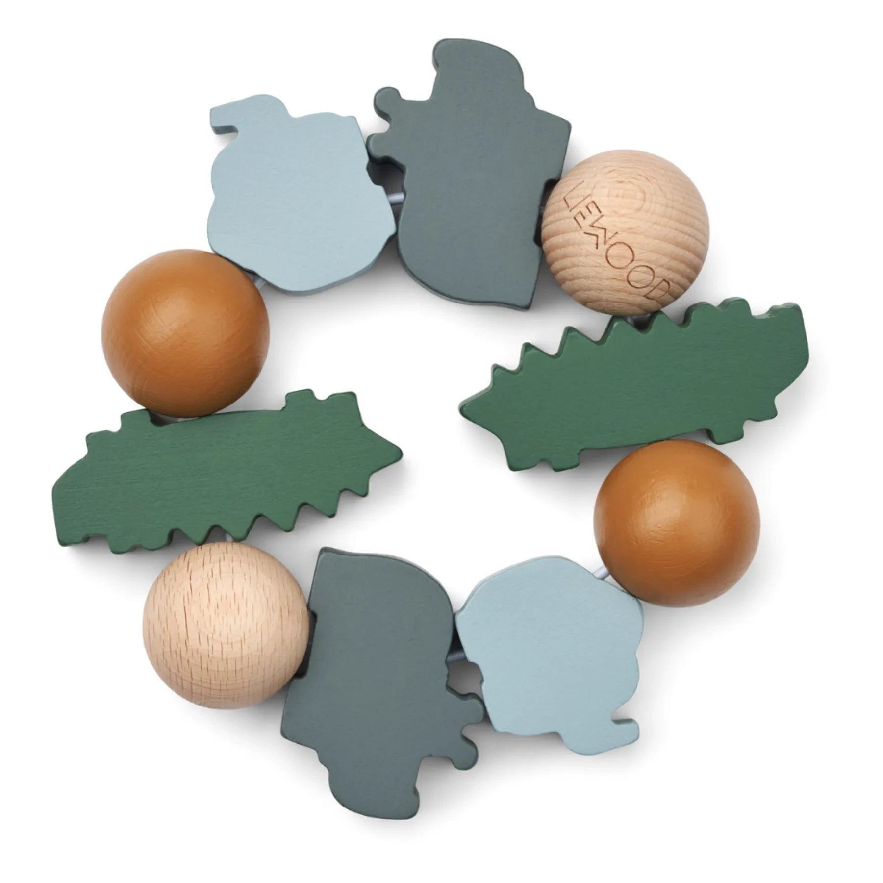 Liewood - Legend teething ring | Garden green multi mix