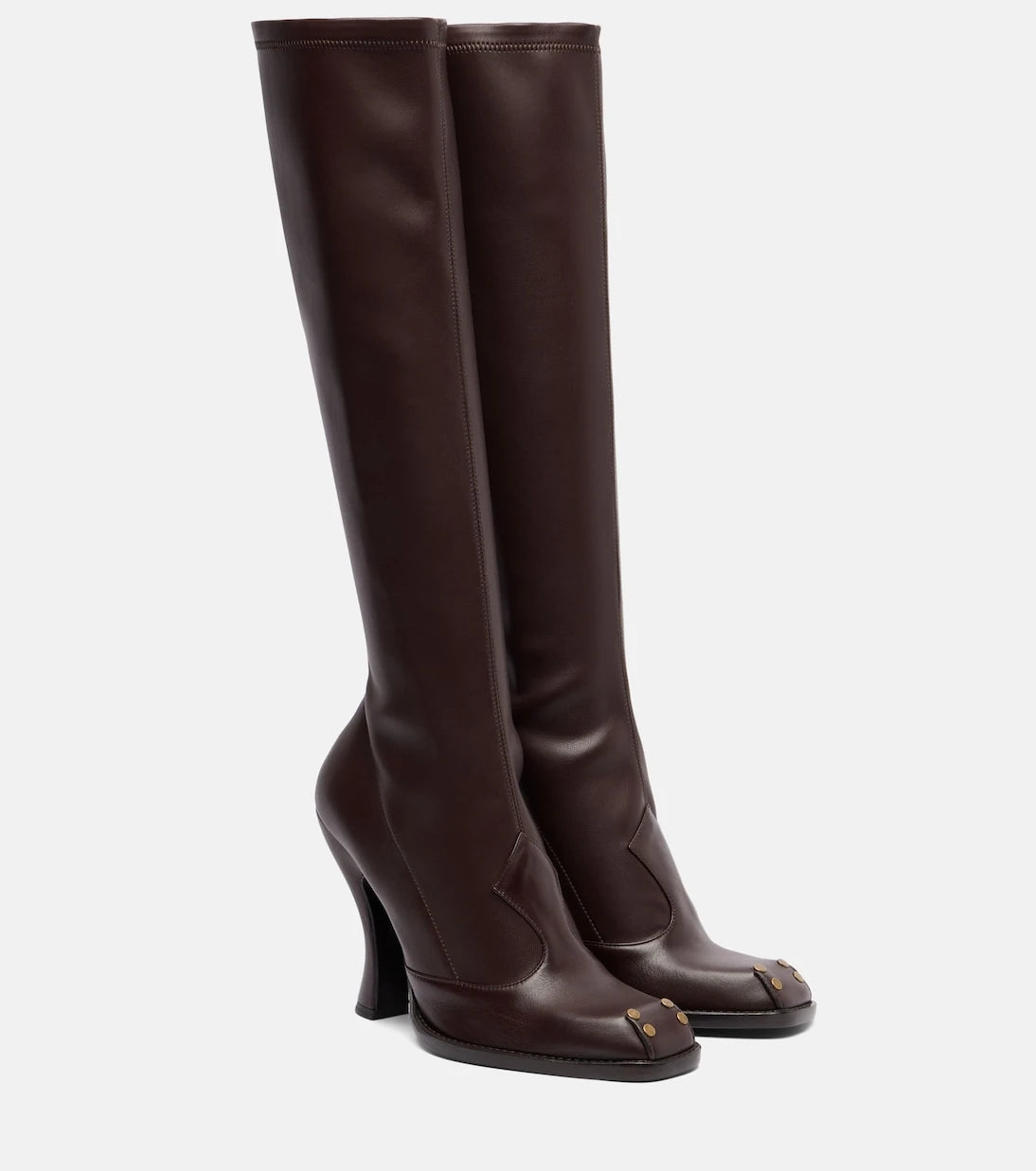 Etro - Studded leather knee-high boots