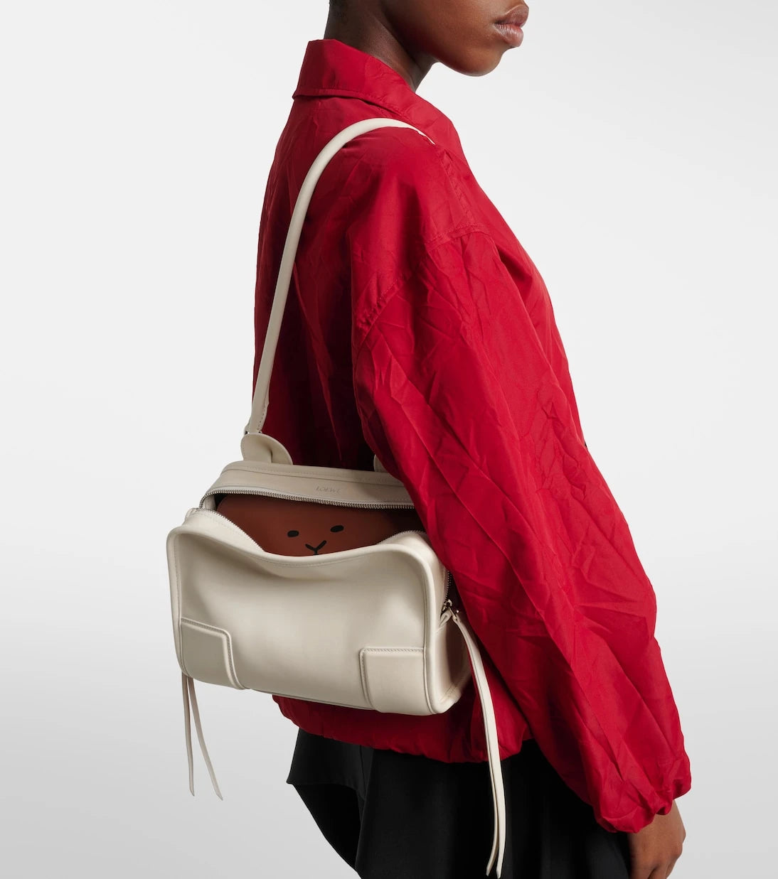 Loewe - Amazona 180 Lion Intarsio Small tote bag