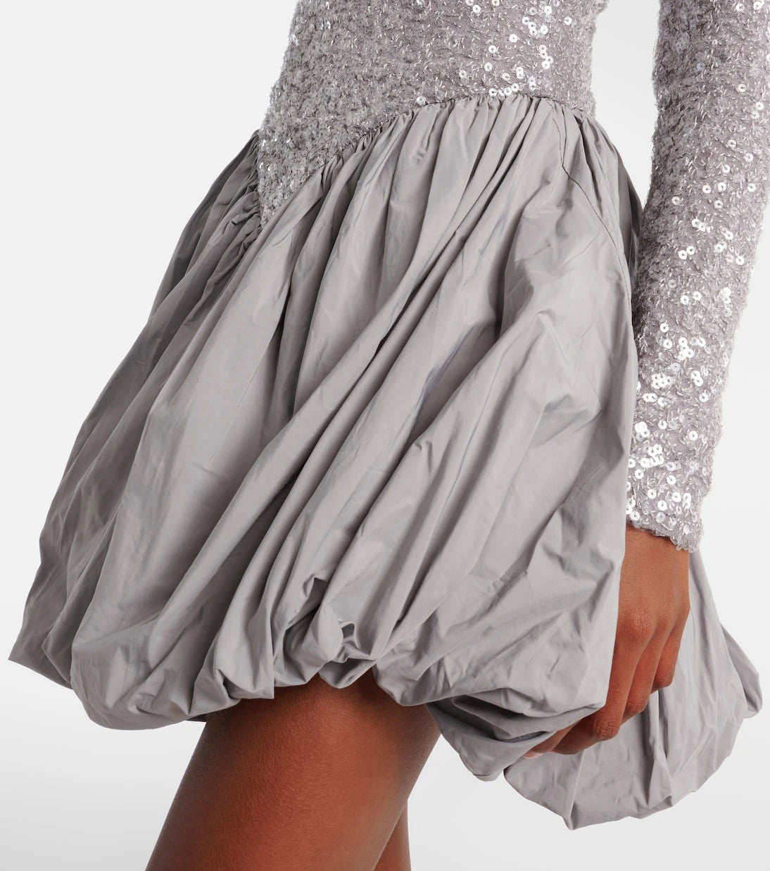 Rotate - Sequined asymmetric minidress
