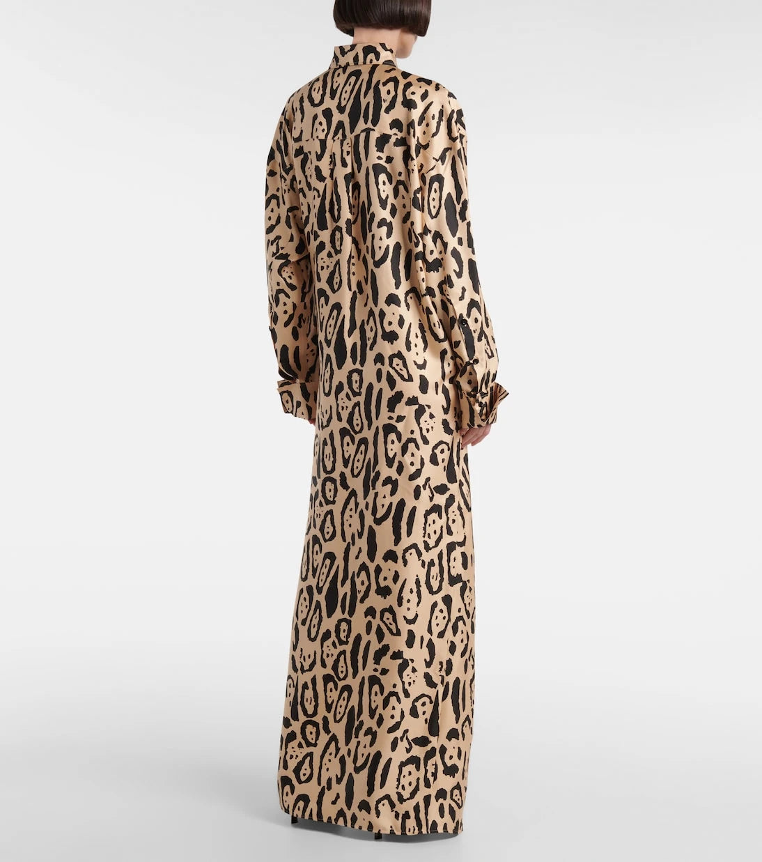 Sportmax - Astoria printed silk twill gown