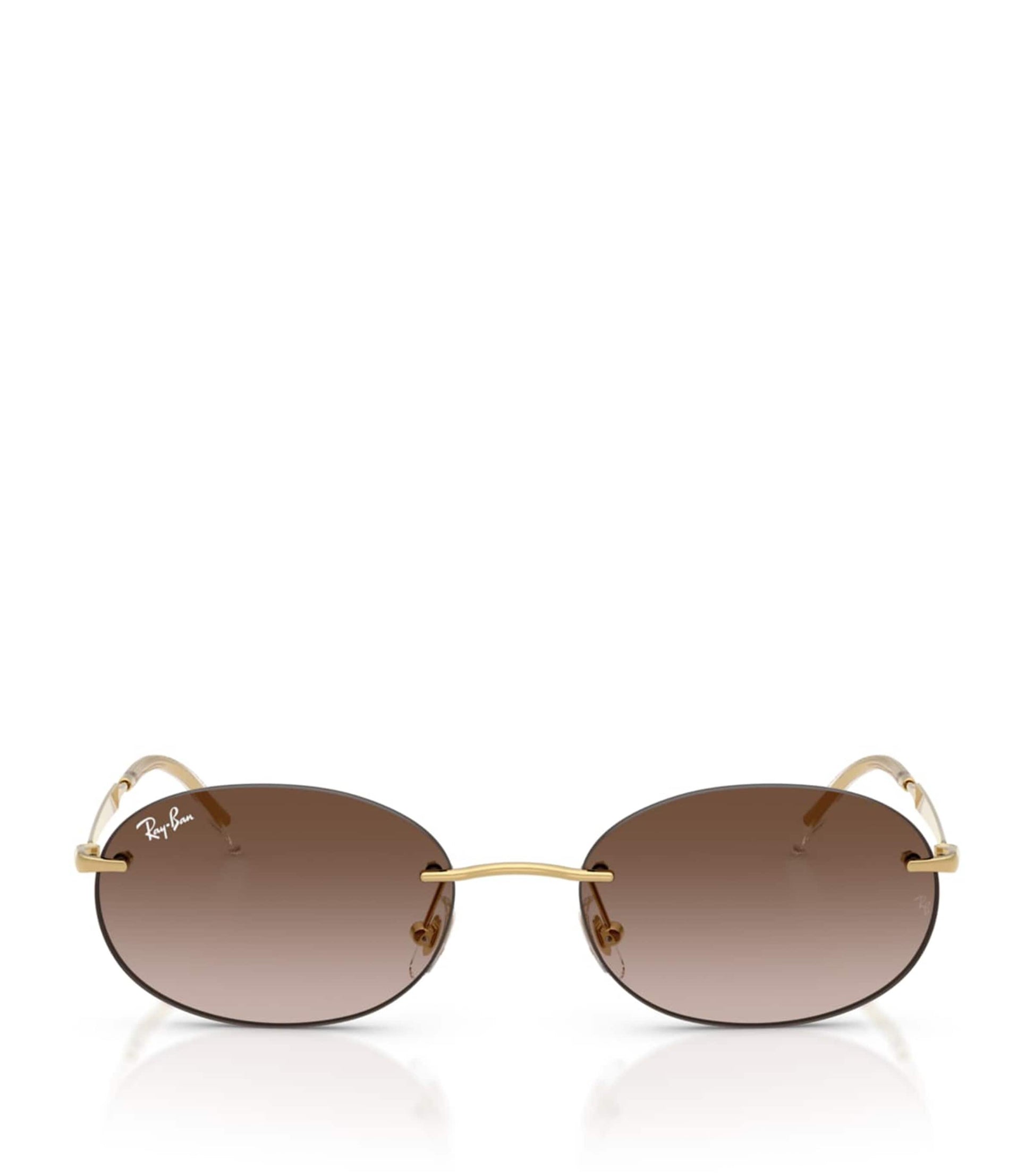 0RB3707 Metal Oval Sunglasses