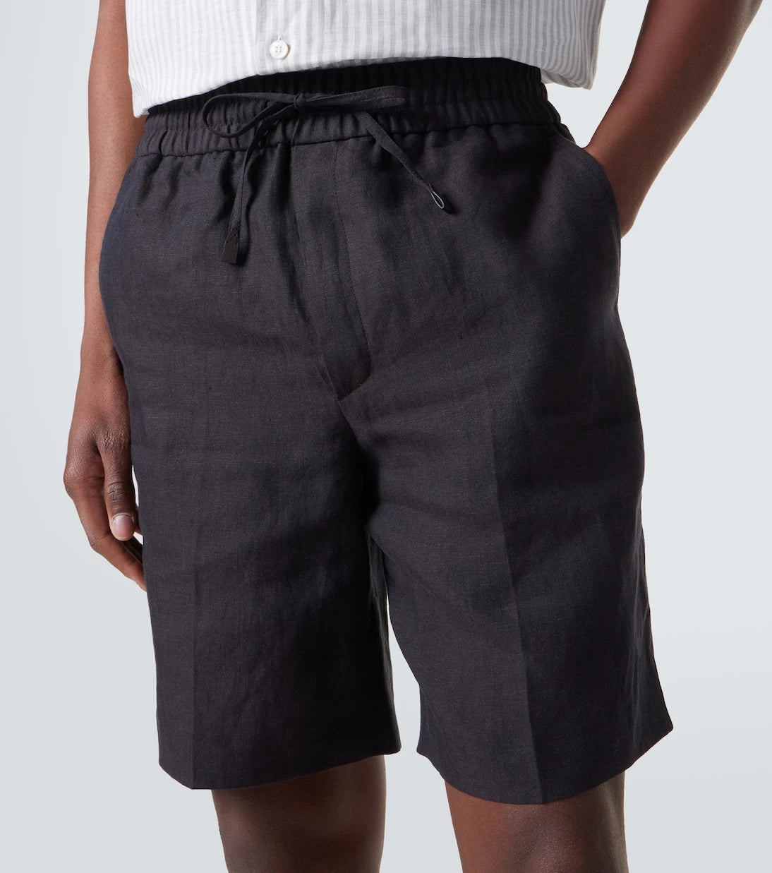 Brioni - Linen Bermuda shorts