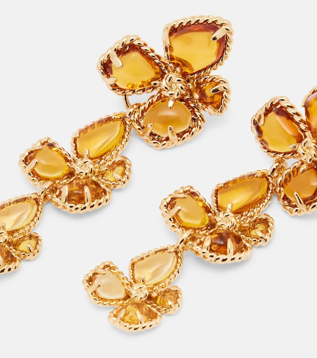 Zimmermann - Bloom Large embellished drop earrings