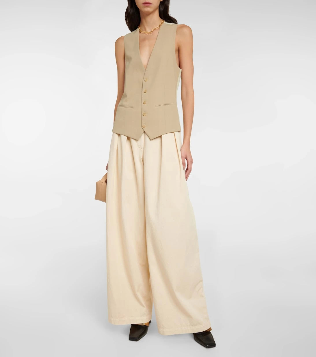 Petar Petrov - Wera wool and gabardine vest