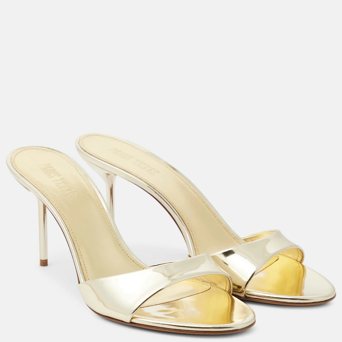 Paris Texas - Lidia metallic leather mules