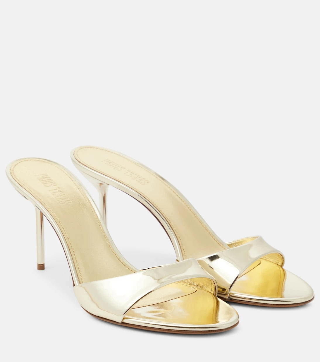 Paris Texas - Lidia metallic leather mules