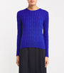 Polo Ralph Lauren Blue Cable-Knit Julianna Sweater