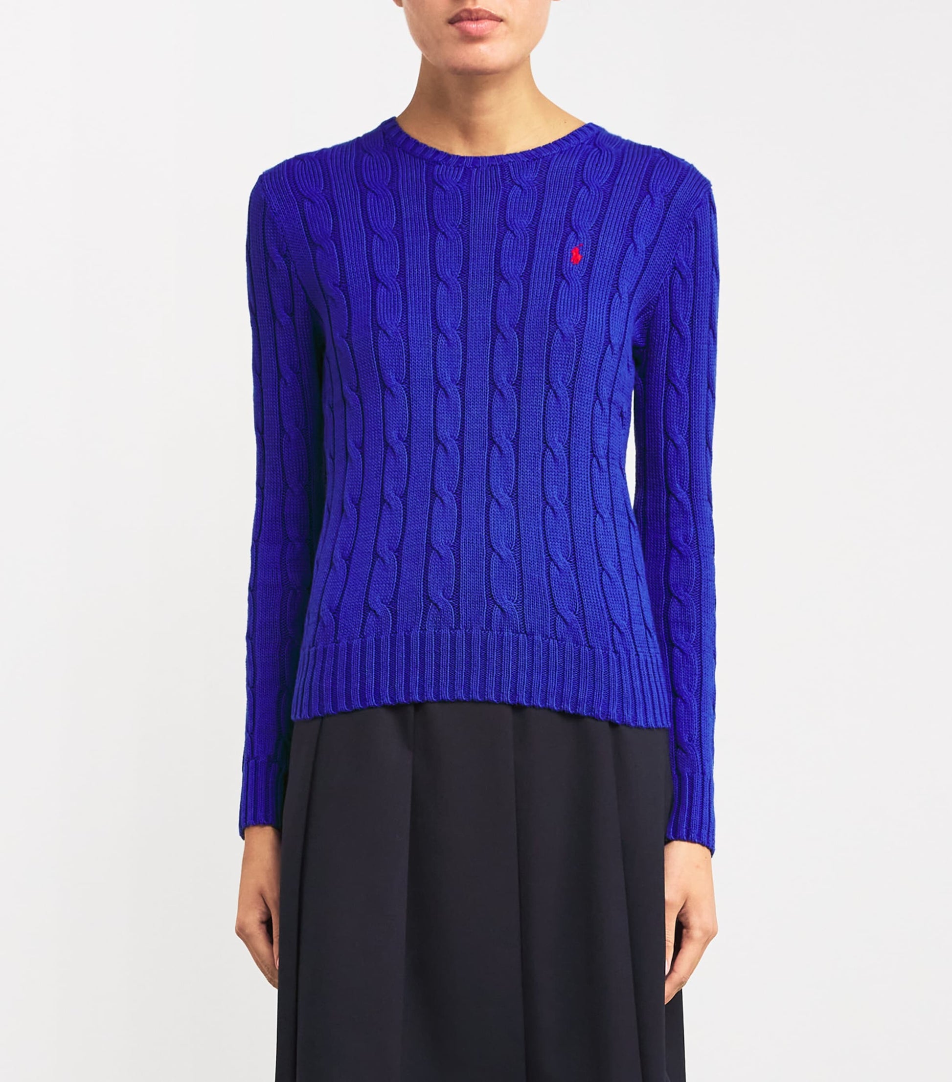 Polo Ralph Lauren Blue Cable-Knit Julianna Sweater