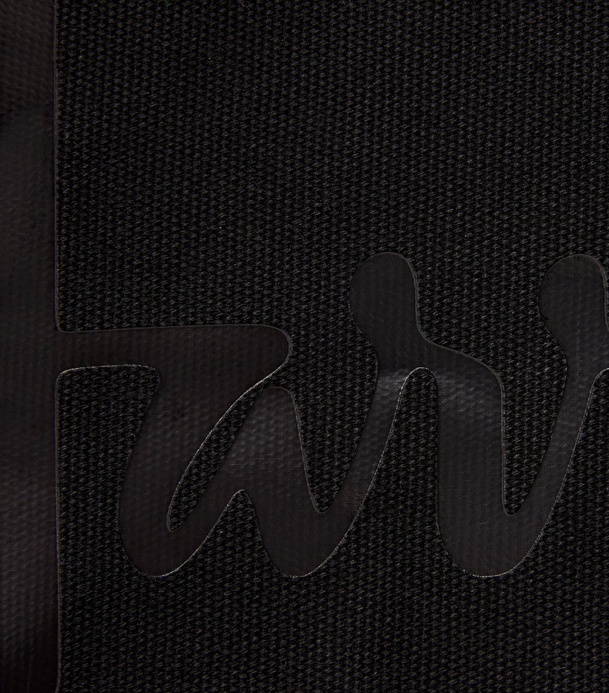 Harrods Black Medium Cotton Logo Pouch