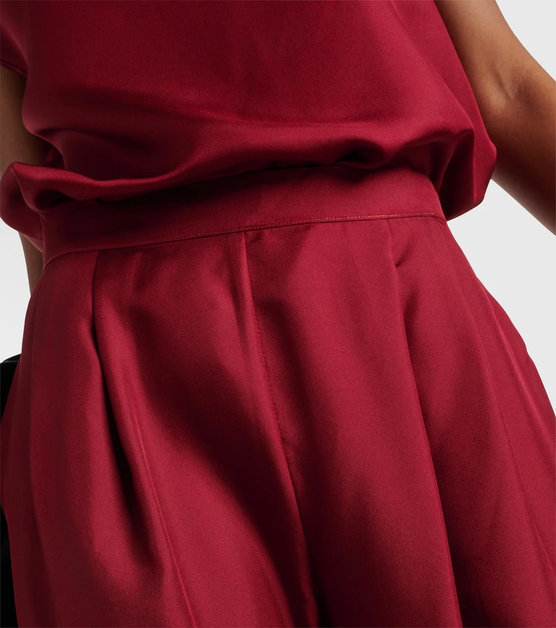 Asceno - Isola silk twill palazzo pants
