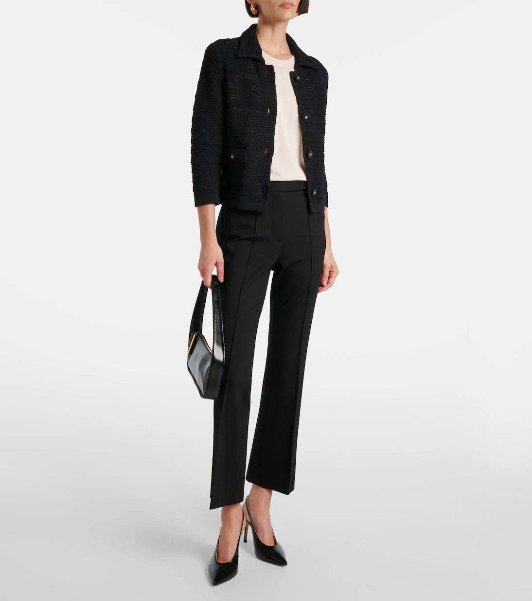Dorothee Schumacher - Precise Pointelle cotton-blend cardigan