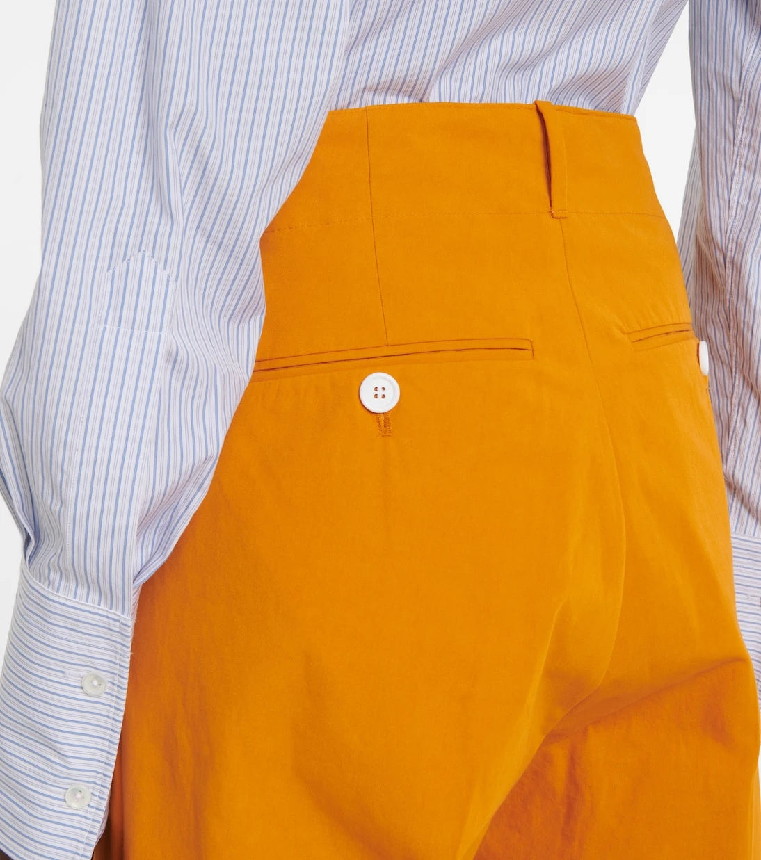 Plan C - Cotton high-rise wide-leg pants